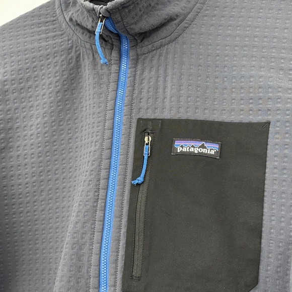 Patagonia Mens R1 TechFace Full Zip Jacket Gray Fleece MED Outdoor Gorpcore - Picture 5 of 12